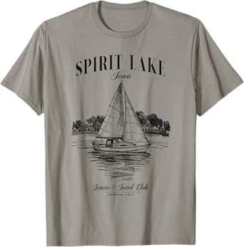 Spirit Lake Iowa Outdoors Vintage T-Shirt