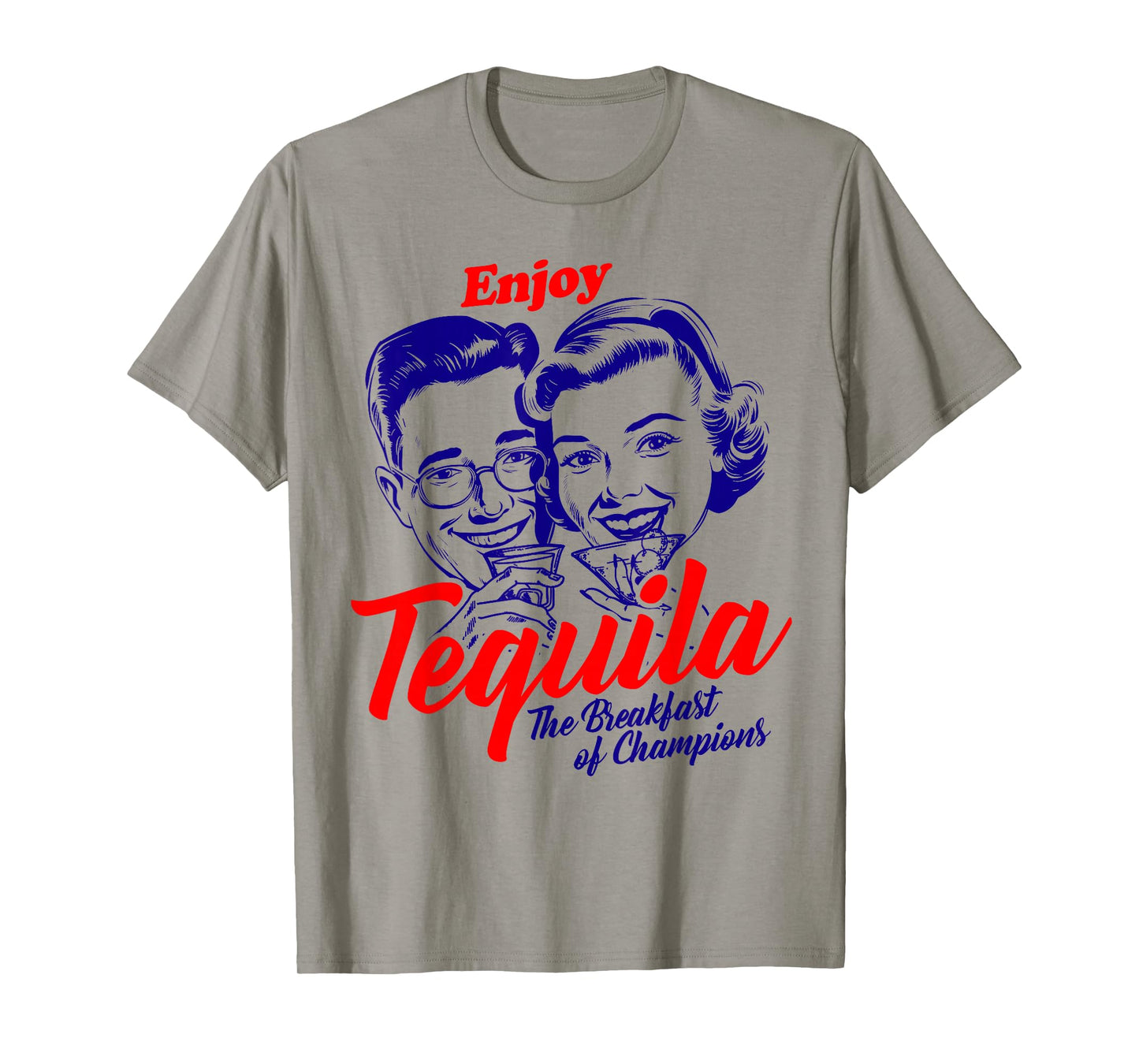 Enjoy Tequila Breakfast of Champions Vintage Retro T-Shirt
