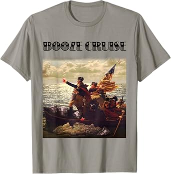 Political Party Booze Cruise Shades & Red Cups Funny T-Shirt