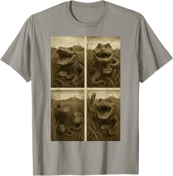 Alligator Everglades Florida Est 2025 Funny Selfie T-Shirt