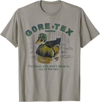Retro GoreTex fabrics Duck Funny Mallard Cute Animals T-Shirt