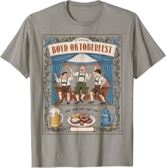 2025 Boyd Oktoberfest Bavarian Beer Festival Design T-Shirt