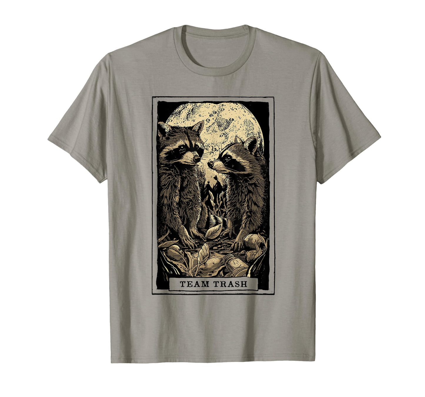 Tarot Card Shirt Raccoon Team Trash Major Arcana Tarot Card T-Shirt