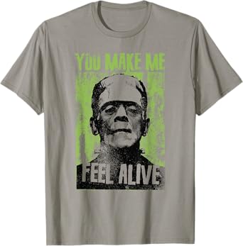 Funny Retro You Make Me Feel Alive Frankenstein Monster T-Shirt