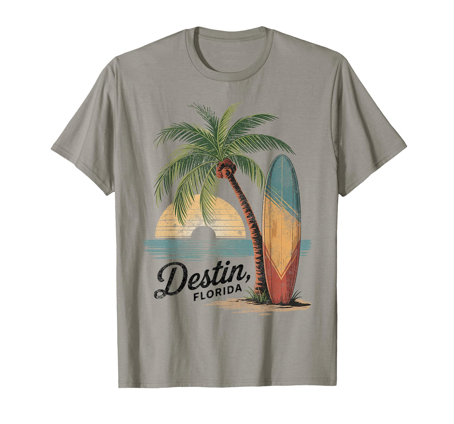 Palm and Board Paradise Destin Florida Souvenirs T-Shirt