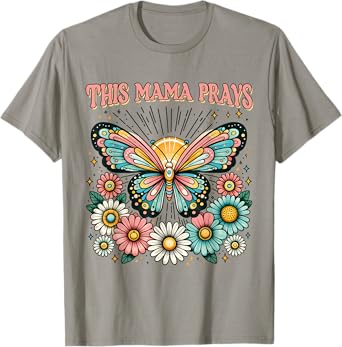 This Mama Prays Christian Mommy Faith Mother's Day T-Shirt