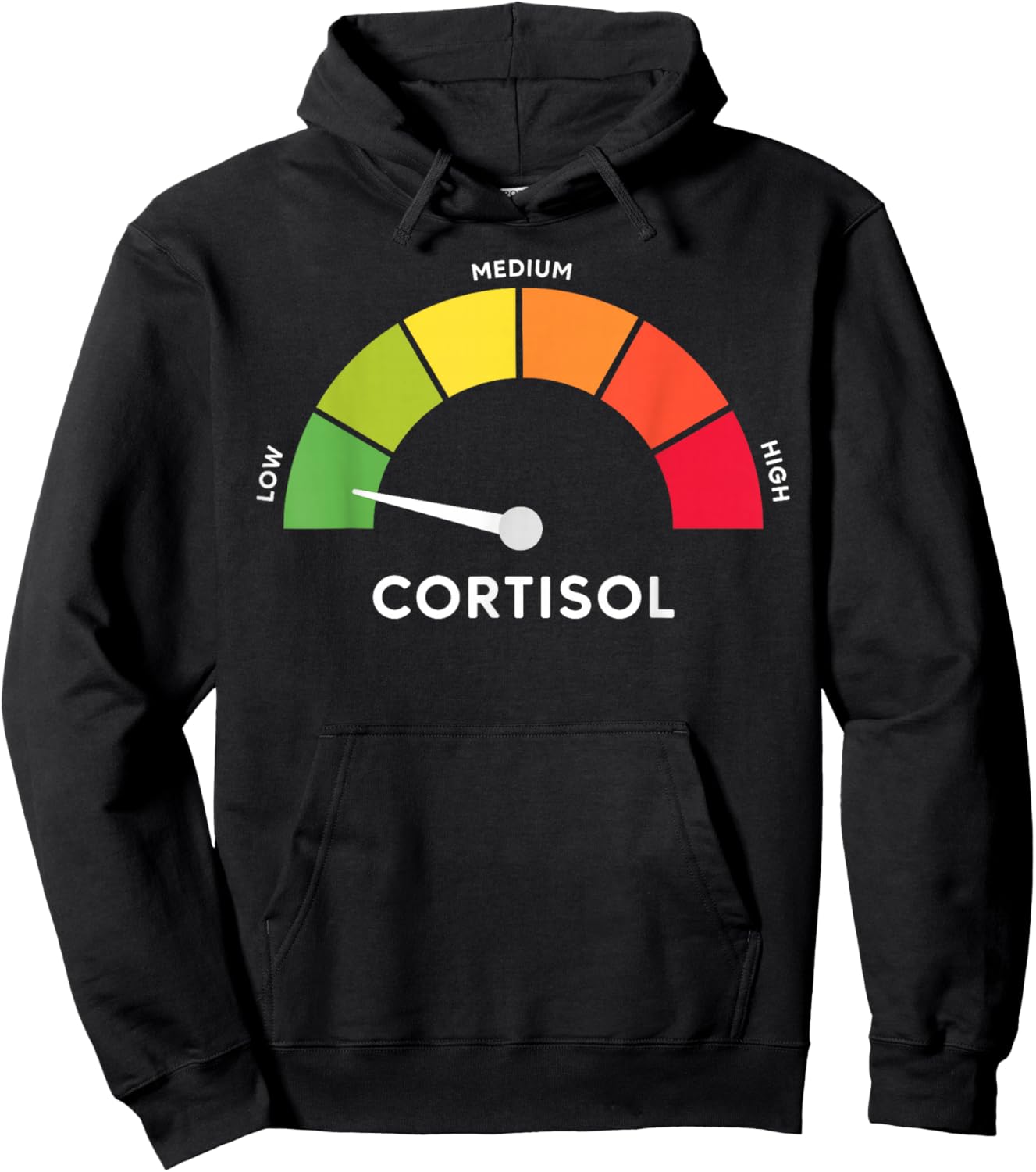 Low Cortisol Levels Meme T-Shirt - Hoodie | Black