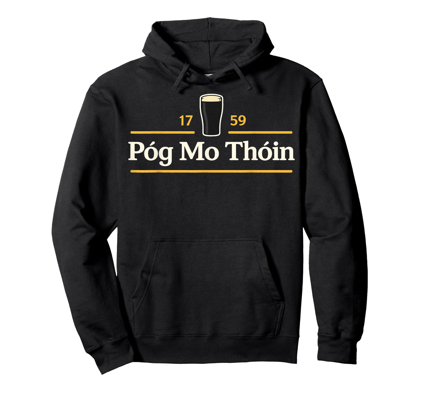 Póg Mo Thóin Funny Pog Mo Thoin Irish St Patricks Day T-Shirt - Hoodie | Black