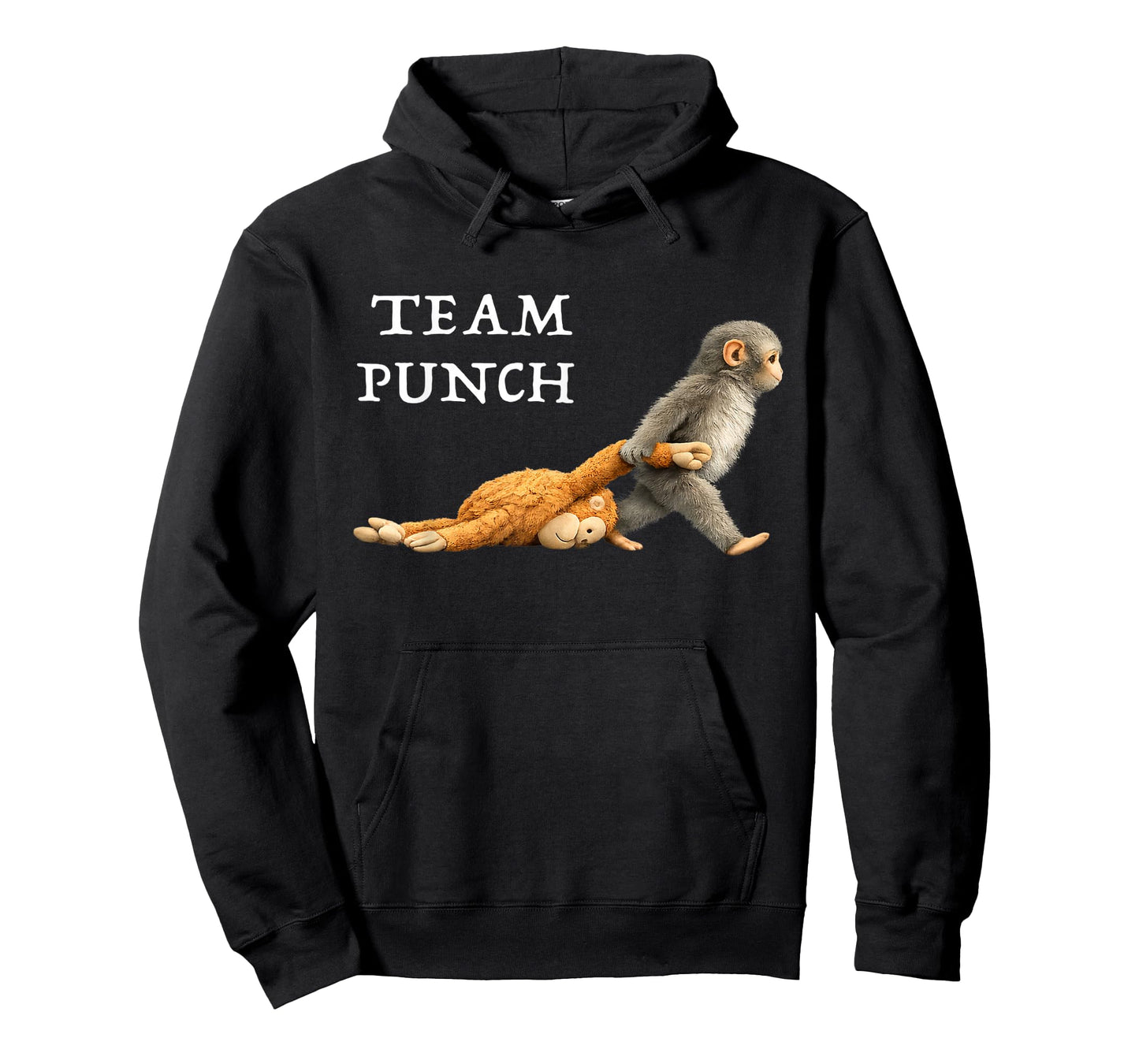 Baby Monkey Punch Team Punch T-Shirt - Hoodie | Black