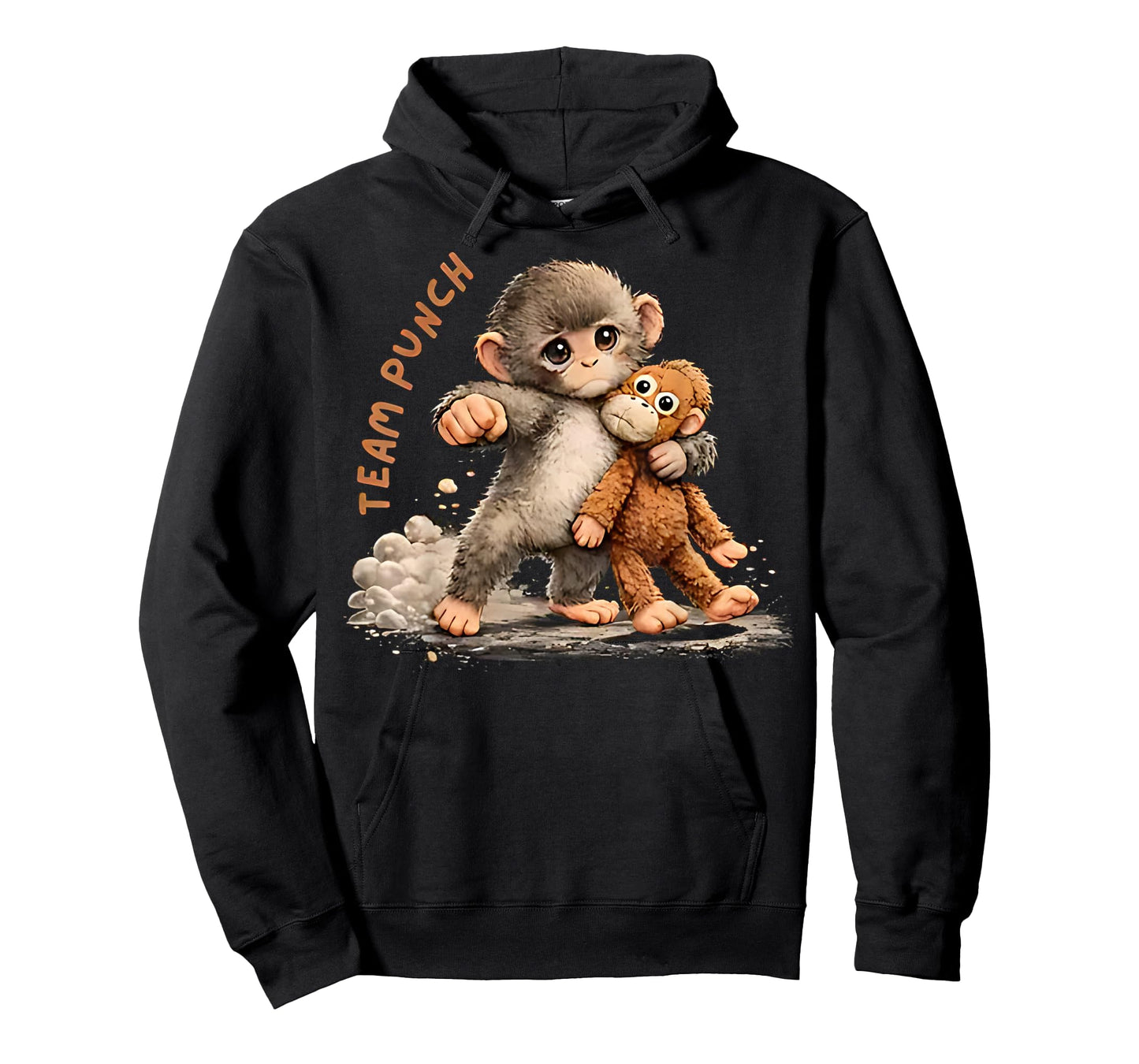 Team Punch - Baby Monkey Punch T-Shirt - Hoodie | Black