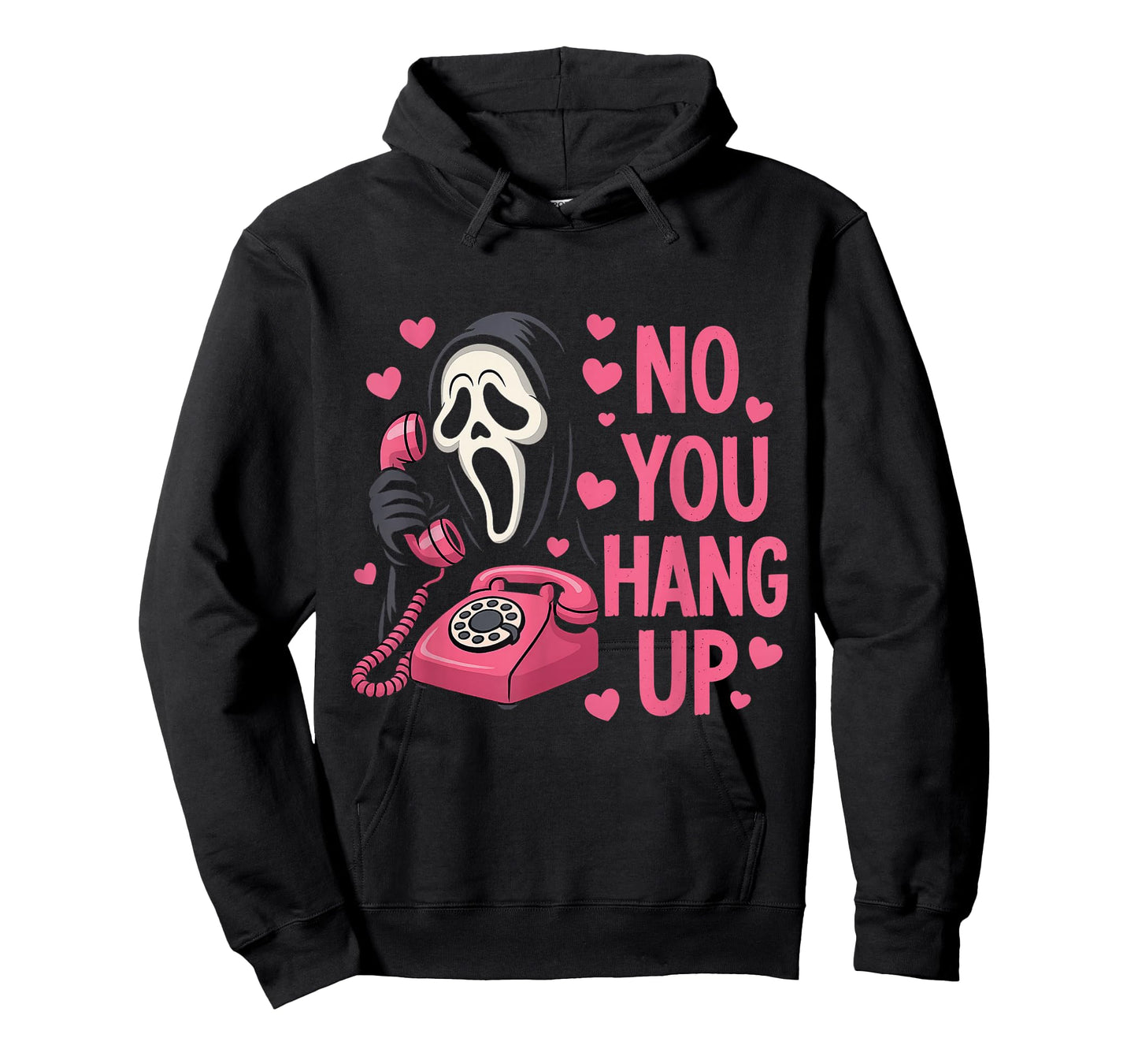 Funny Ghost Calling Halloween Scary Costume You Hang Up T-Shirt - Hoodie | Black
