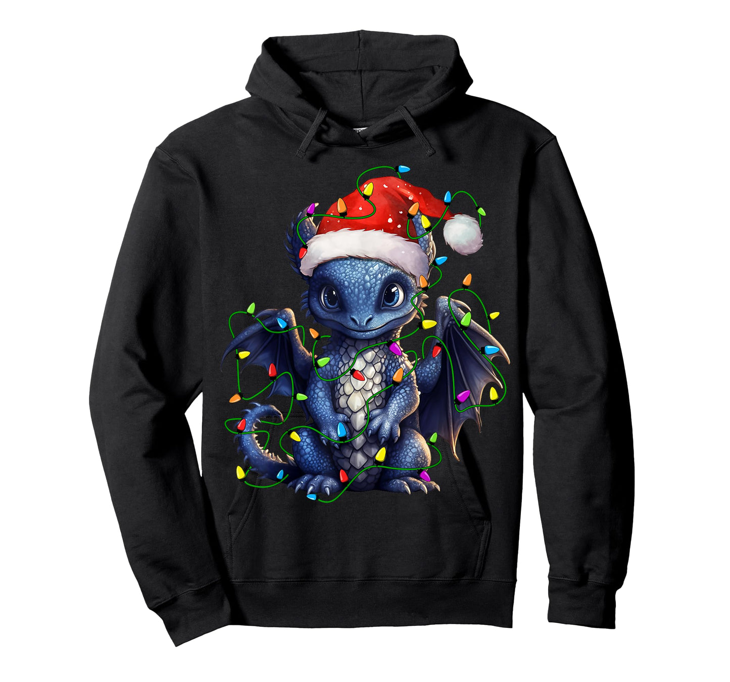 Dragon Santa Christmas Tree Lighting Xmas Funny T-Shirt