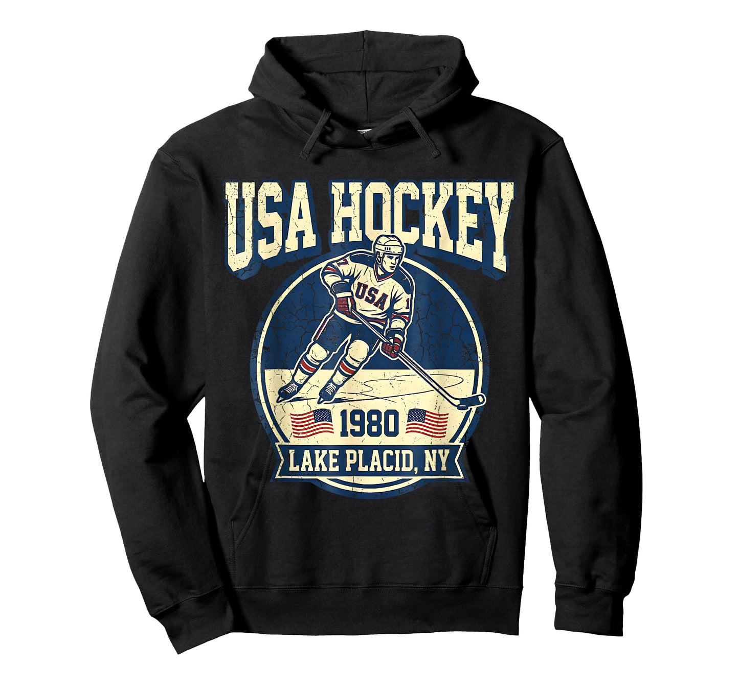USA Hockey 1980 T-Shirt - Hoodie | Black