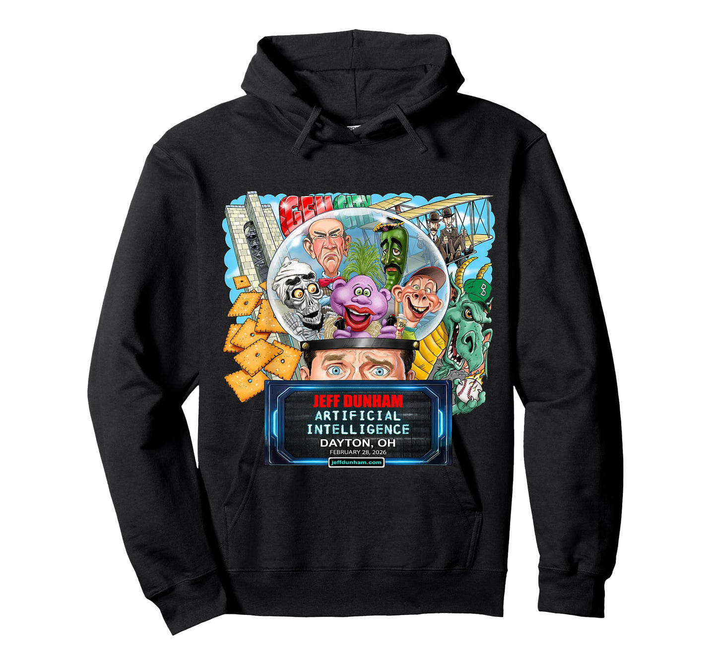 Jeff Dunham Dayton, OH (2026) T-Shirt - Hoodie | Black