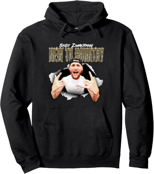 Bailey Zimmerman New to Country Tour Pullover Hoodie