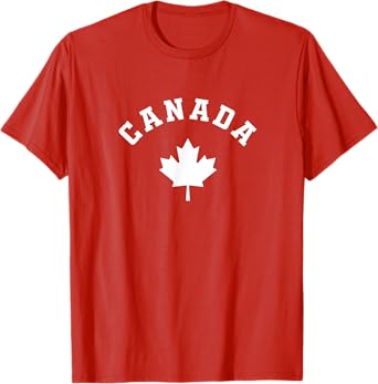 Canada Flag Canadian Vacation Fishing Hiking Skiing Camping T-Shirt