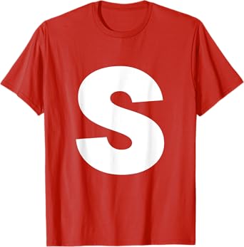 Letter S Groups Halloween Matching Team Easy Lazy Costume T-Shirt