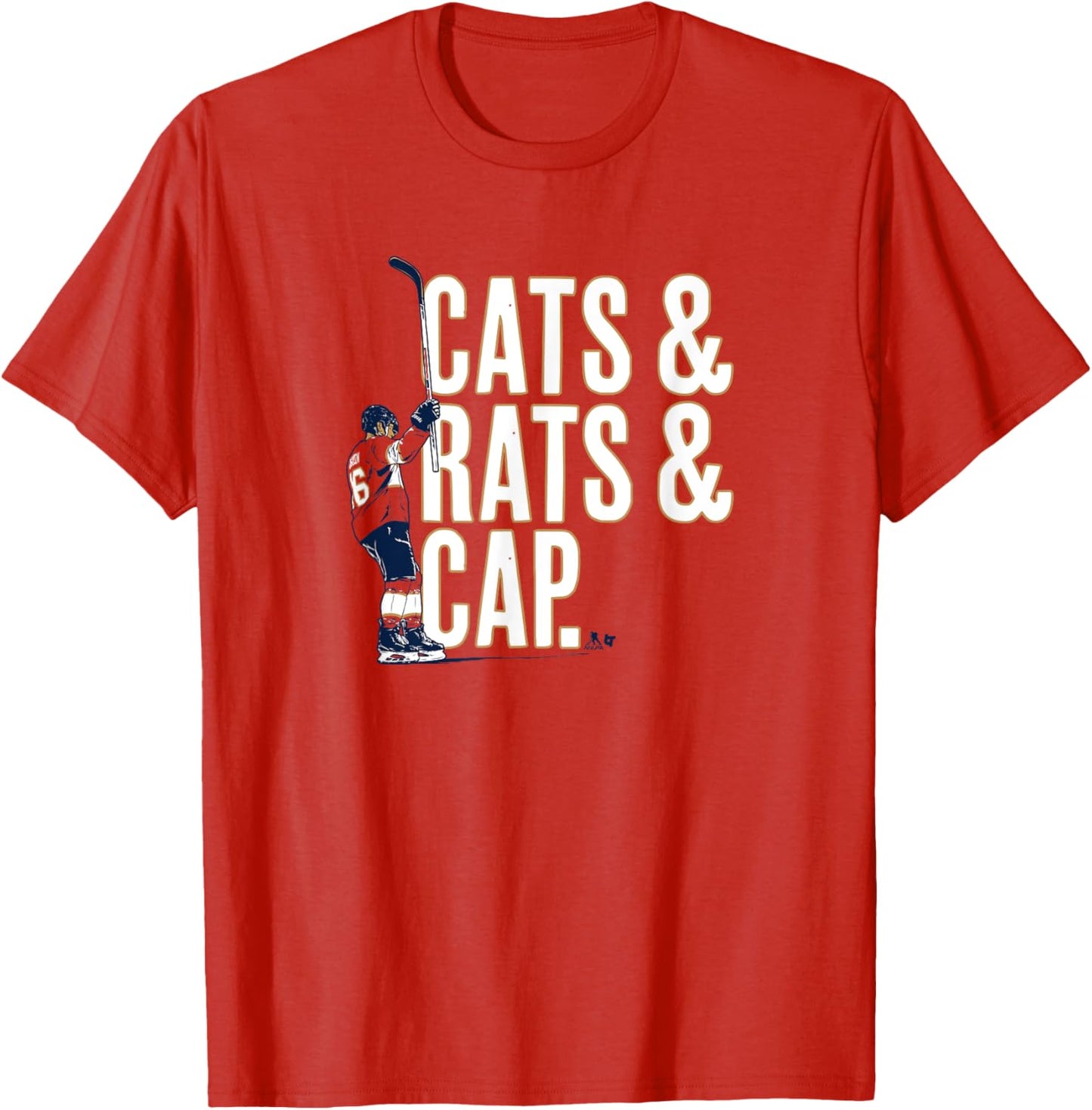 Aleksander Barkov - Cats & Rats & Cap - Florida Hockey T-Shirt