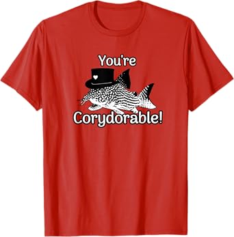 Corydoras Cory Cats You're Corydorable Fish Catfish Gift T-Shirt