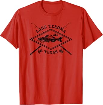 Lake Texoma Catfish Fishing Shirt for Texas Men T-Shirt