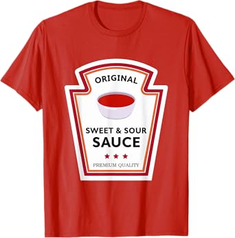 Sweet & Sour Sauce Condiment Group Costume T-Shirt