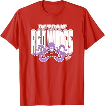 Detroit Red Wings Mascot Red NHL Officially Licensed T-Shirt