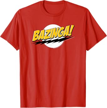 The Big Bang Theory Bazinga! Classic Logo Funny TV Show T-Shirt