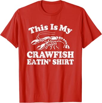 This Is My Crawfish Eating Shirt Funny Boil Mardi Gras Cajun T-Shirt