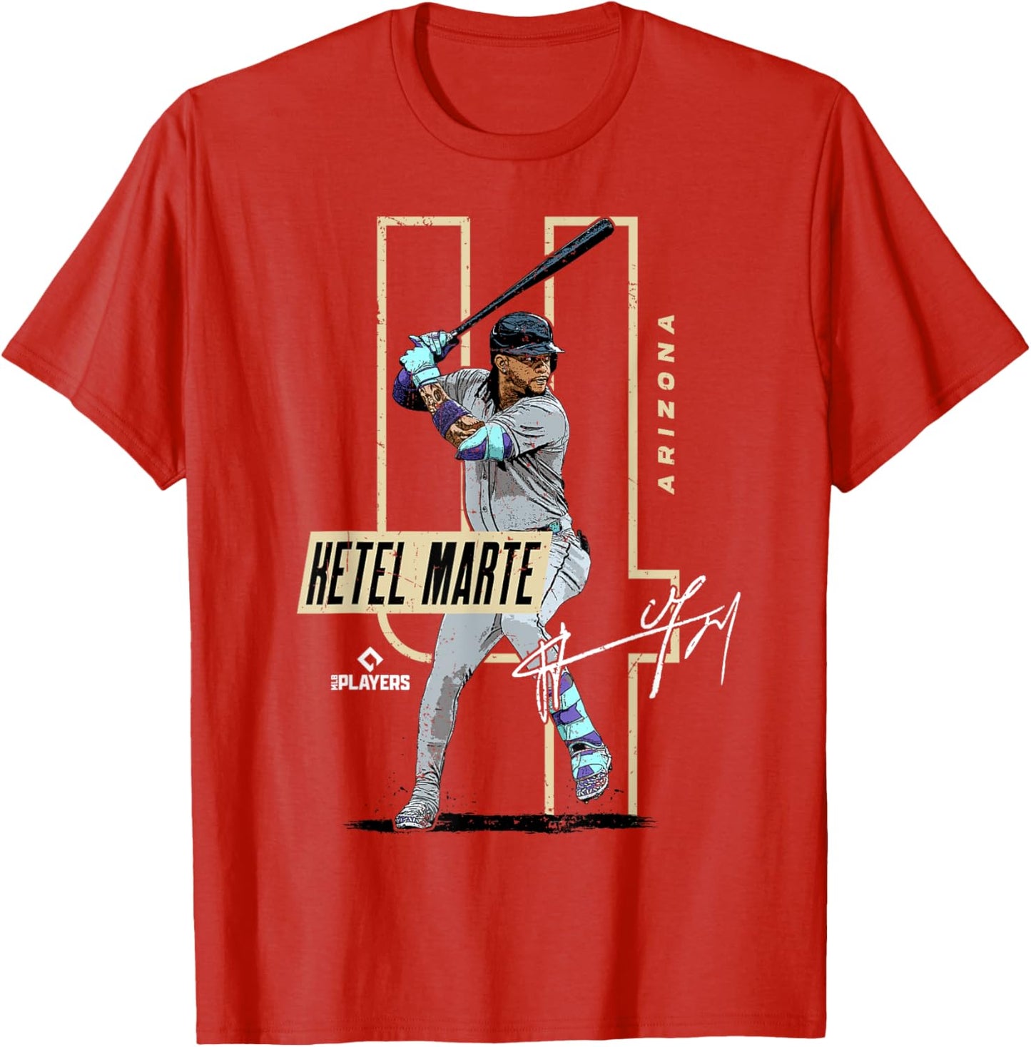 Ketel Marte | Arizona MLB Baseball Players| MLBKMA205M T-Shirt