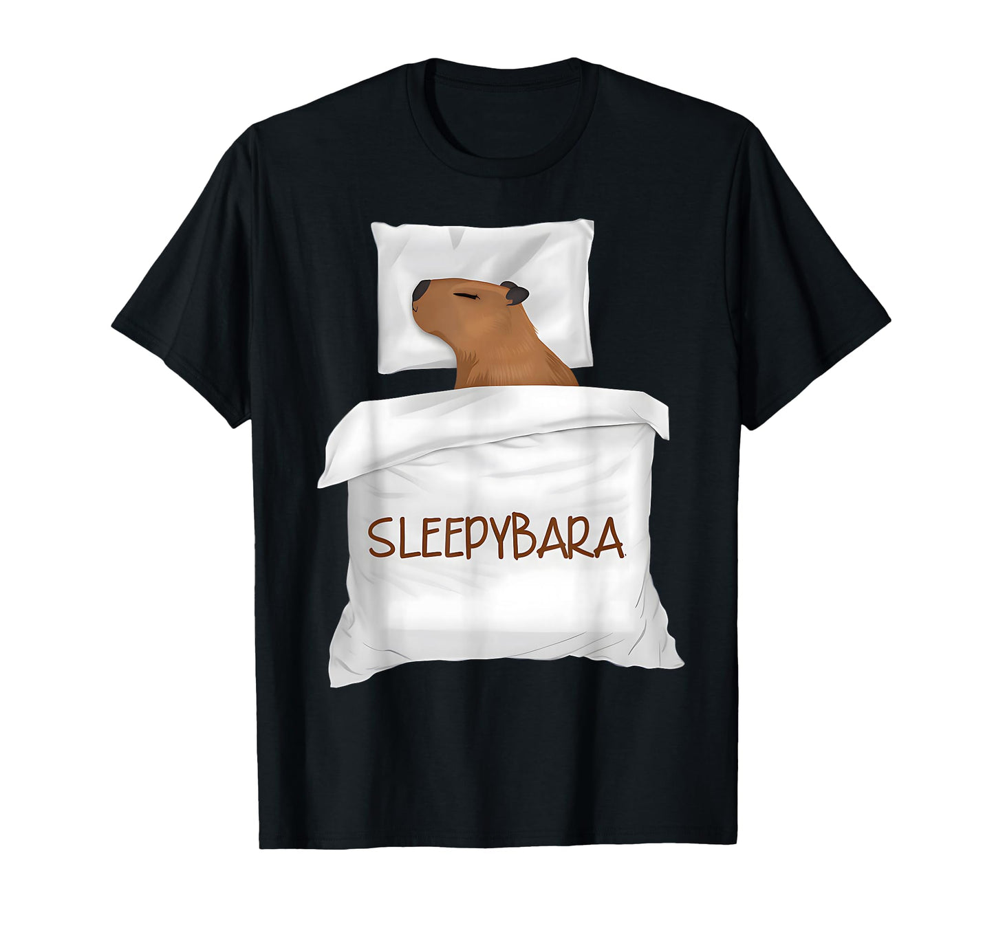 Capybara Official Sleep Pajamas Nightgown Sleepybara Rodents T-Shirt