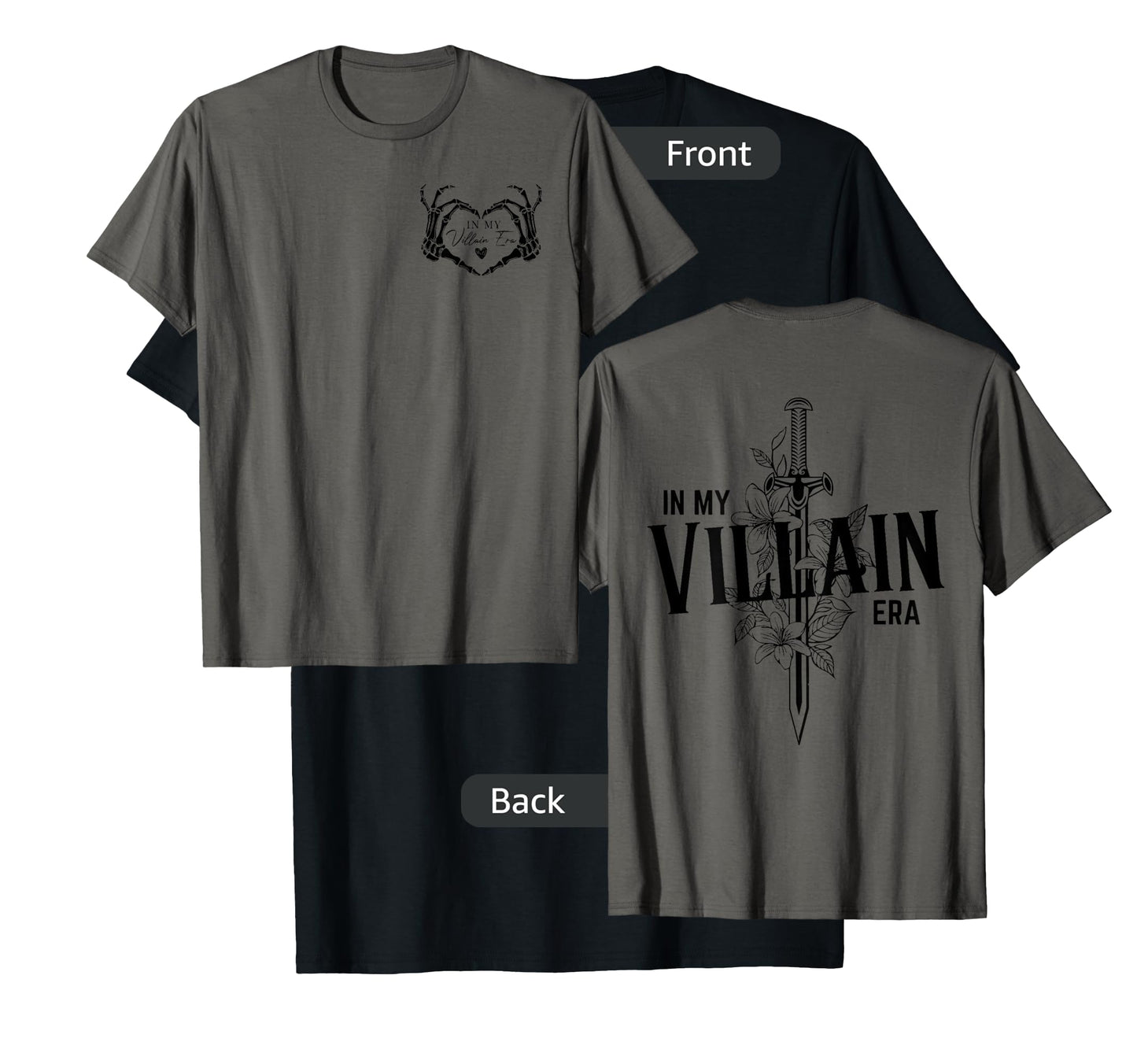 Double Sided Dark Romance Enemies To Lover In My Villain Era T-Shirt