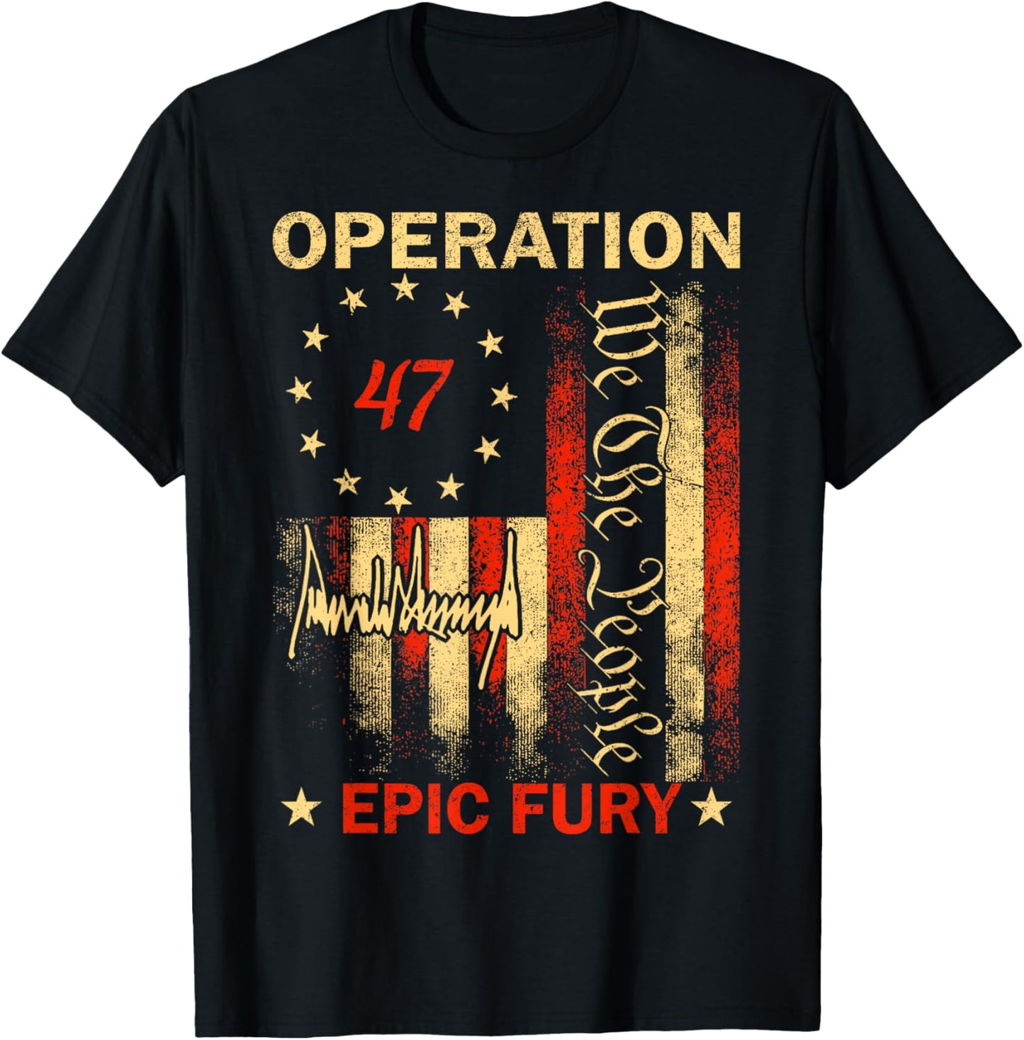 We The People Operation Epic Fury T-Shirt - T-Shirt | Black