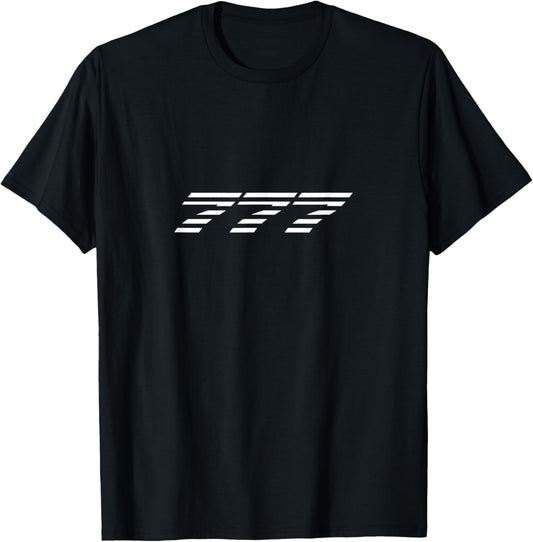 777 Airliner Plane Striped For Avgeeks T-Shirt