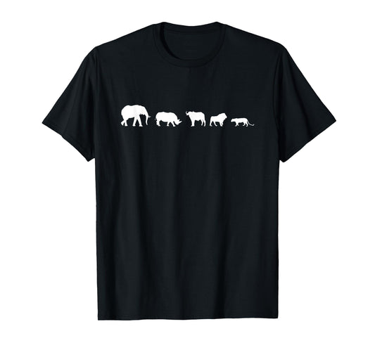 Africa Safari Big Five African Wildlife T-Shirt