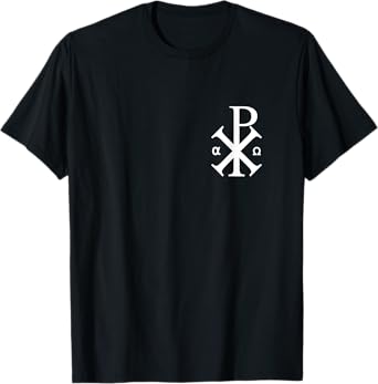 Chi Rho Symbol Motif Jesus Constantine Cross Christian T-Shirt
