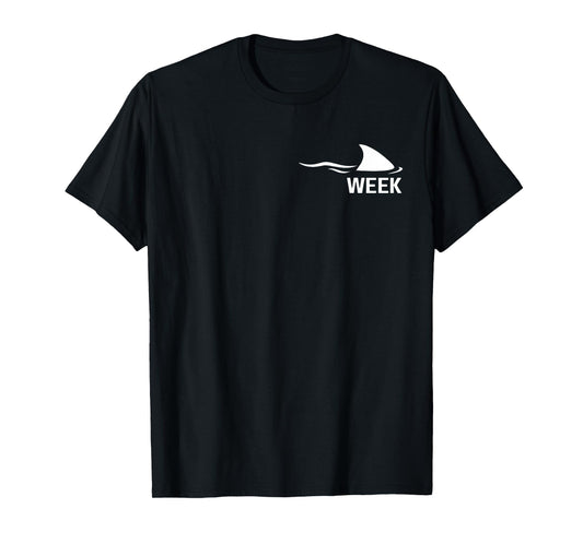 Shark Fin Pocket Minimalist Animal Ocean Wildlife Week Crazy T-Shirt
