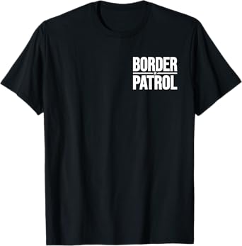BORDER PATROL UNIFORM HALLOWEEN COSTUME TEE (2-SIDED) T-Shirt