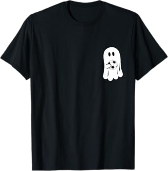 Funny Ghost Playing Soccer Ball Halloween Soccer Player T-Shirt
