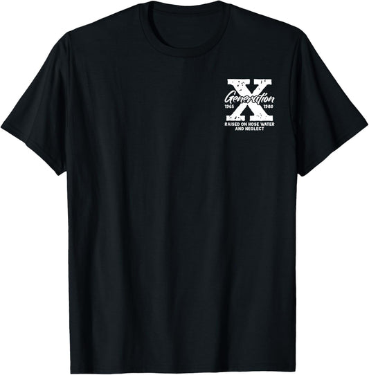 Generation X Stay Feral Front & Back Print Gen X Vintage T-Shirt