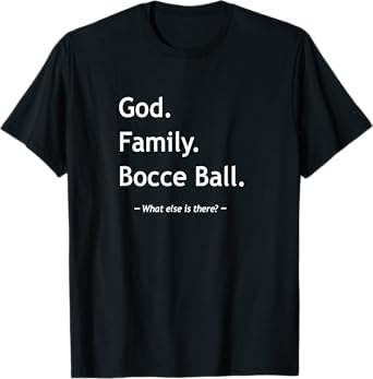 Christian Faith Jesus Christianity God Family Bocce Ball T-Shirt