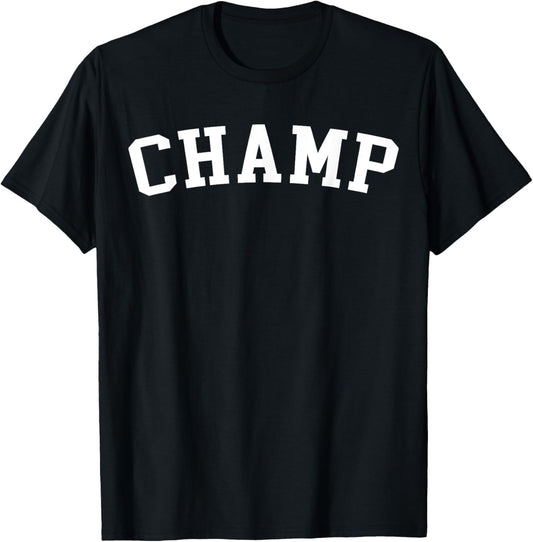 Champ Graphic Tee for Men Black Casual Shirt