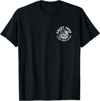 Salty Joe's Rum N Bones White Logo Lightweight, Graphic T-Shirt
