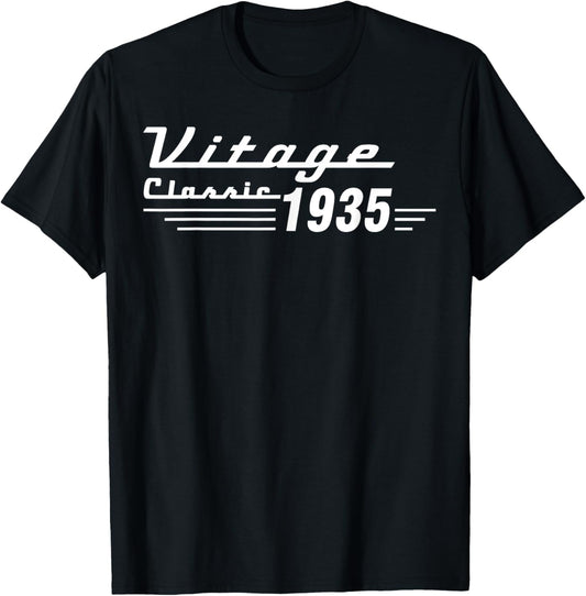 Vintage 90th Birthday Decorations Vintage 1935 90 Years Old T-Shirt