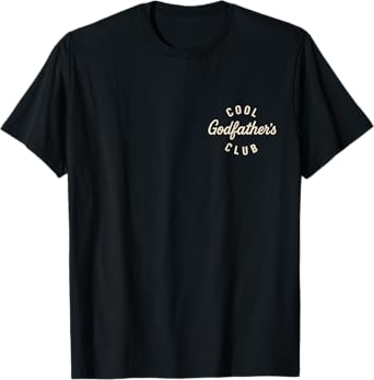 Cool Godfathers Club Happy Fathers Day Funny Godfather Mens T-Shirt