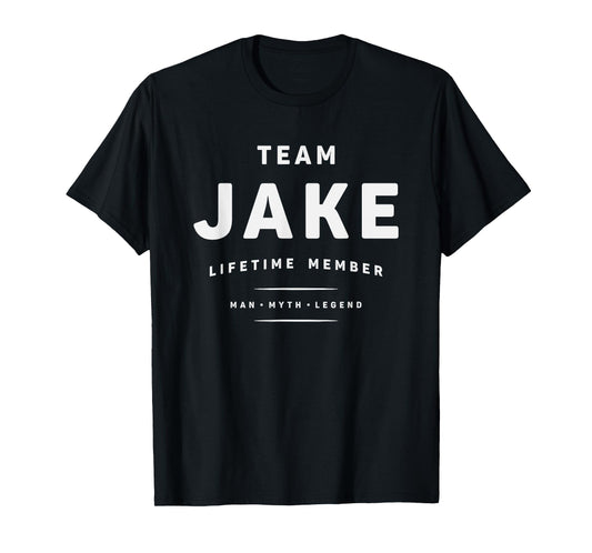 Team Jake Lifetime Member Funny Name Jake T-Shirt