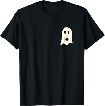 Cute Little Ghost Beer Glass Halloween T-Shirt