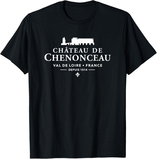 Château de Chenonceau Val de Loire, France 1514 White Print T-Shirt