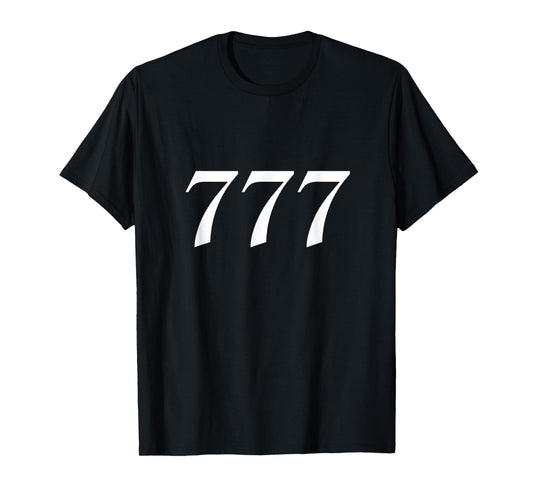 777 Numerology Spiritual Personal Number 777 Angel Number T-Shirt