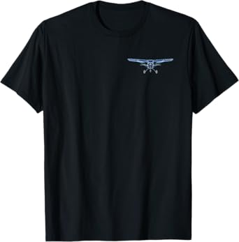 Pilot C172 Flying Airplane Mode On (2-Sided) T-Shirt