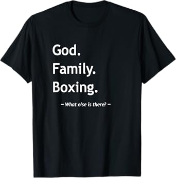 Christian Faith Jesus Christianity God Family Boxing T-Shirt